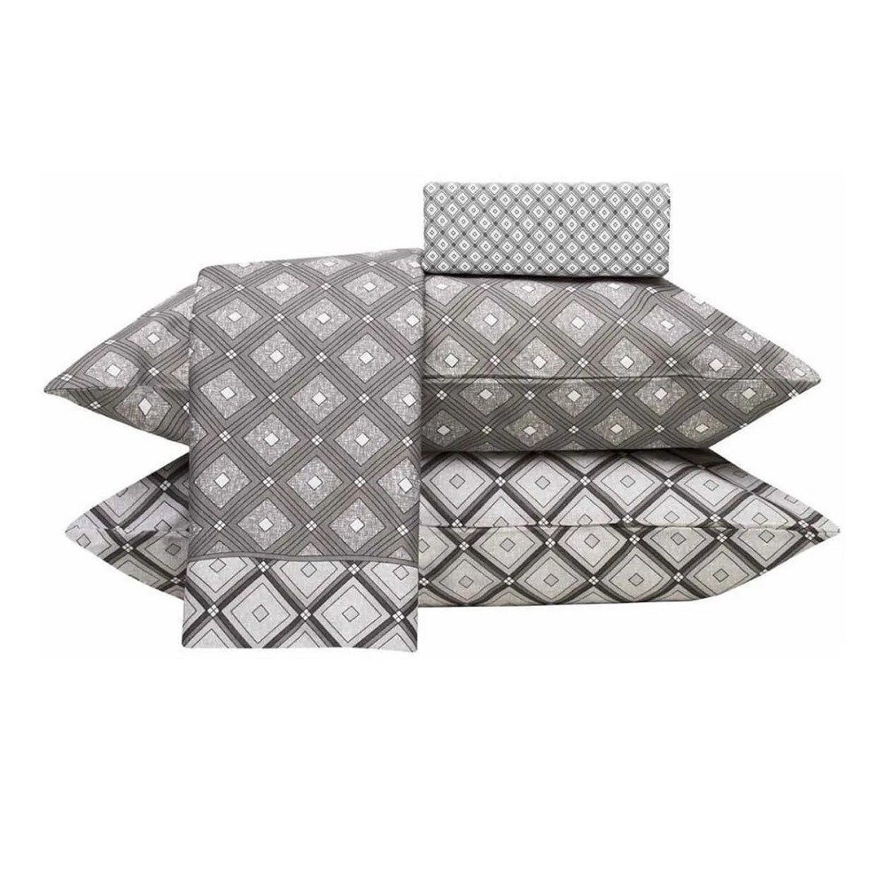 Jogo De Cama Casal Para Cama Box 4 Peças Realce Admirare Estampado - Hugo