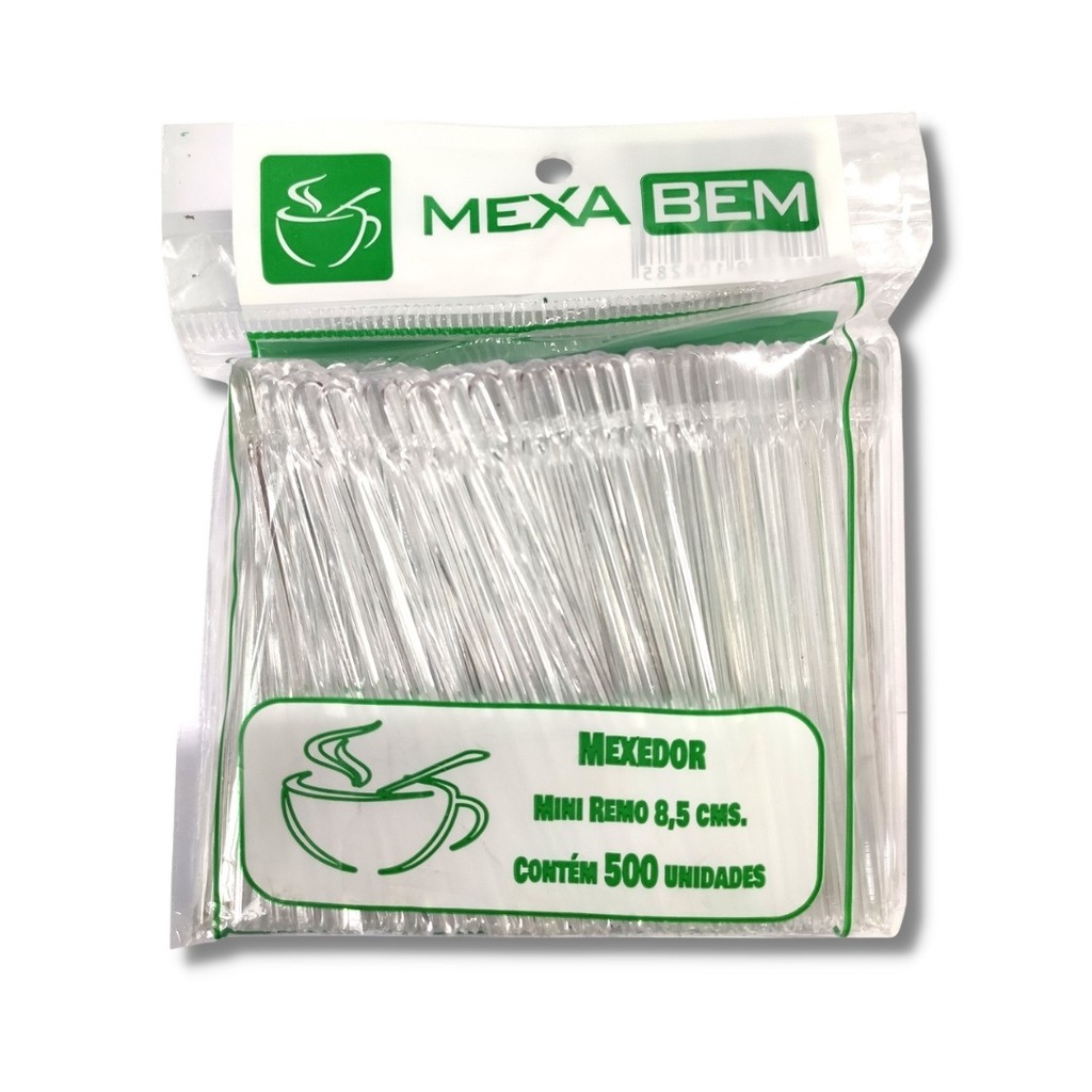 Kit 10 Pacotes Mexedor Tipo Mini Remo C/500 Unidades Cada Total 5000 Café Chá Cappuccino