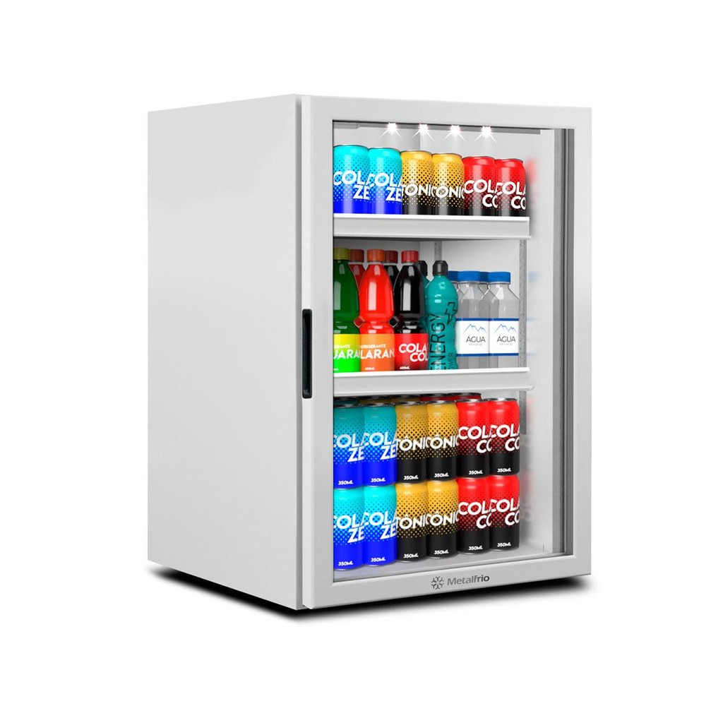 Refrigerador Expositor Vertical Para Bebidas 106/115 Litros Vb11rb Branca 220v - Metalfrio