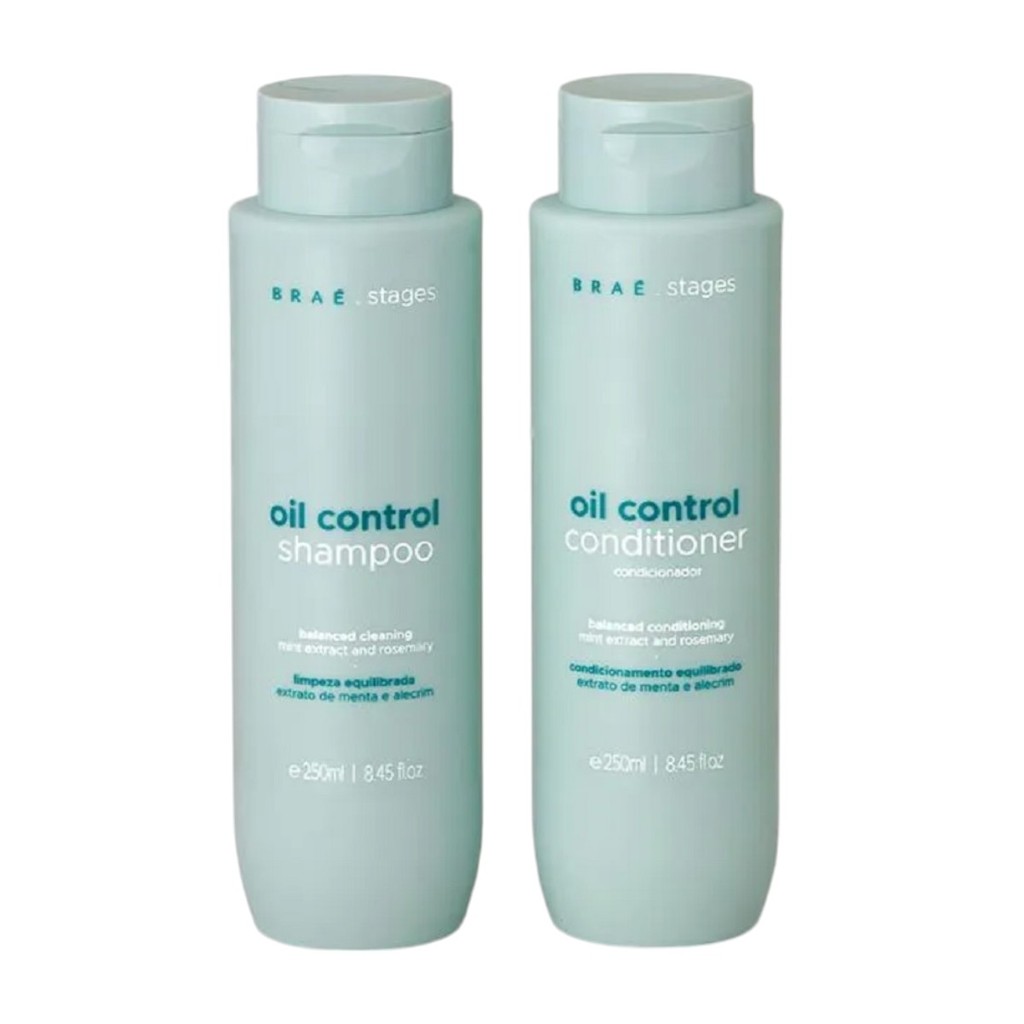 Kit Braé Stages Oil Control Shampoo e Condicionador 2x250ml em Oferta na Shopee