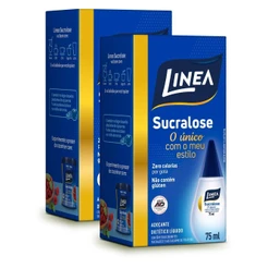 Kit 2 Adoçantes Sucralose Líquido Linea 75ml