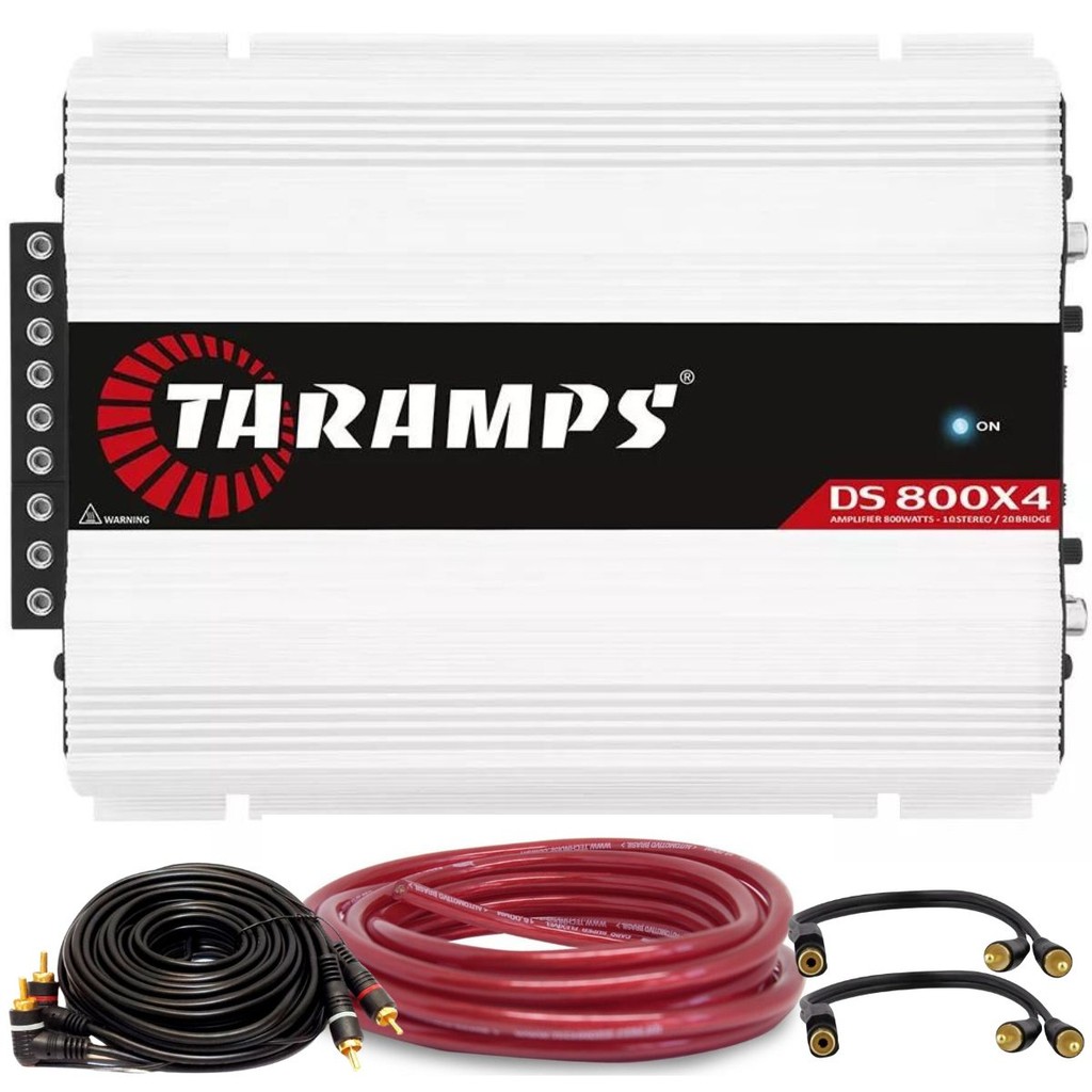 Módulo Taramps Ds800x4 + Cabo 9mm 5m + Cabo Rca + 2 Cabos Y