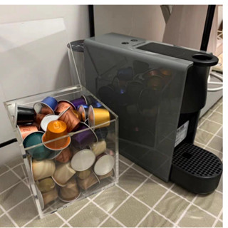 Cubo Personalizado de acrilico Porta Capsulas  com tampa articulada 13x13x13 em Oferta na Shopee