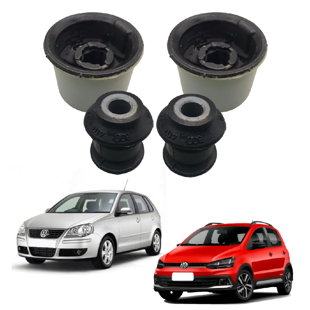 Kit 4 buchas dianteira traseira bandeja Fox Cross Fox Polo em Oferta na Shopee