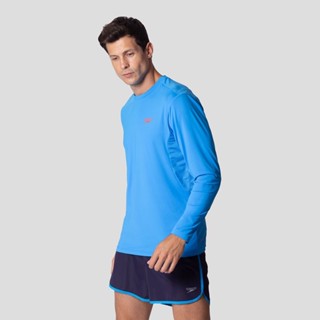 Camiseta Manga Longa Power Running - AZUL VIBRANTE em Oferta na Shopee