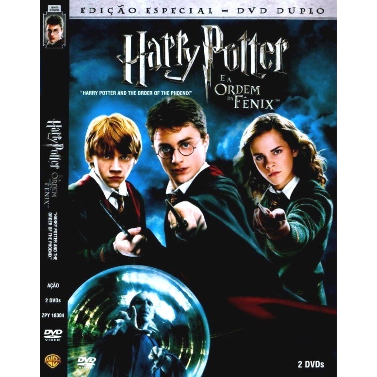 DVD Harry Potter e a Ordem da Fênix Dublado Duplo editora
