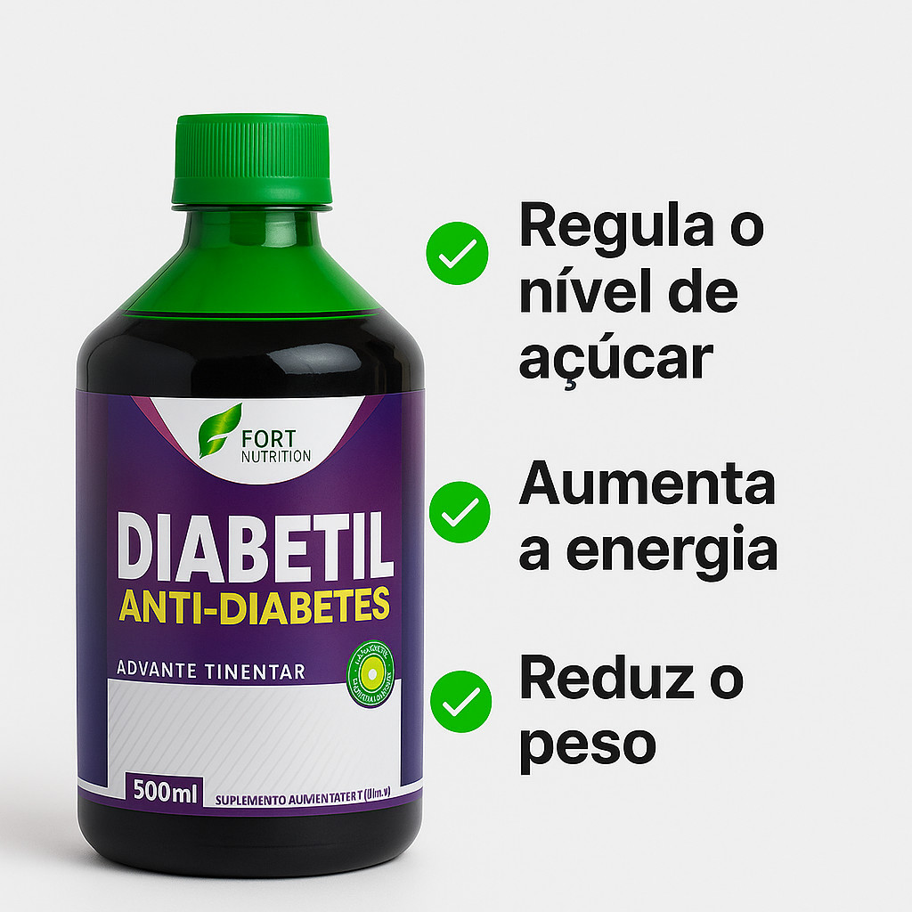Composto Concentrado Diabetil Liquido 500ml 100% Natural