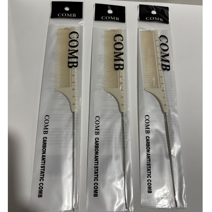 Kit 12/24/36/48 Unidades Pente fino com cabo de Ferro para divisão de cabelo em tranças box braids, Jumbo, penteados em Oferta na Shopee