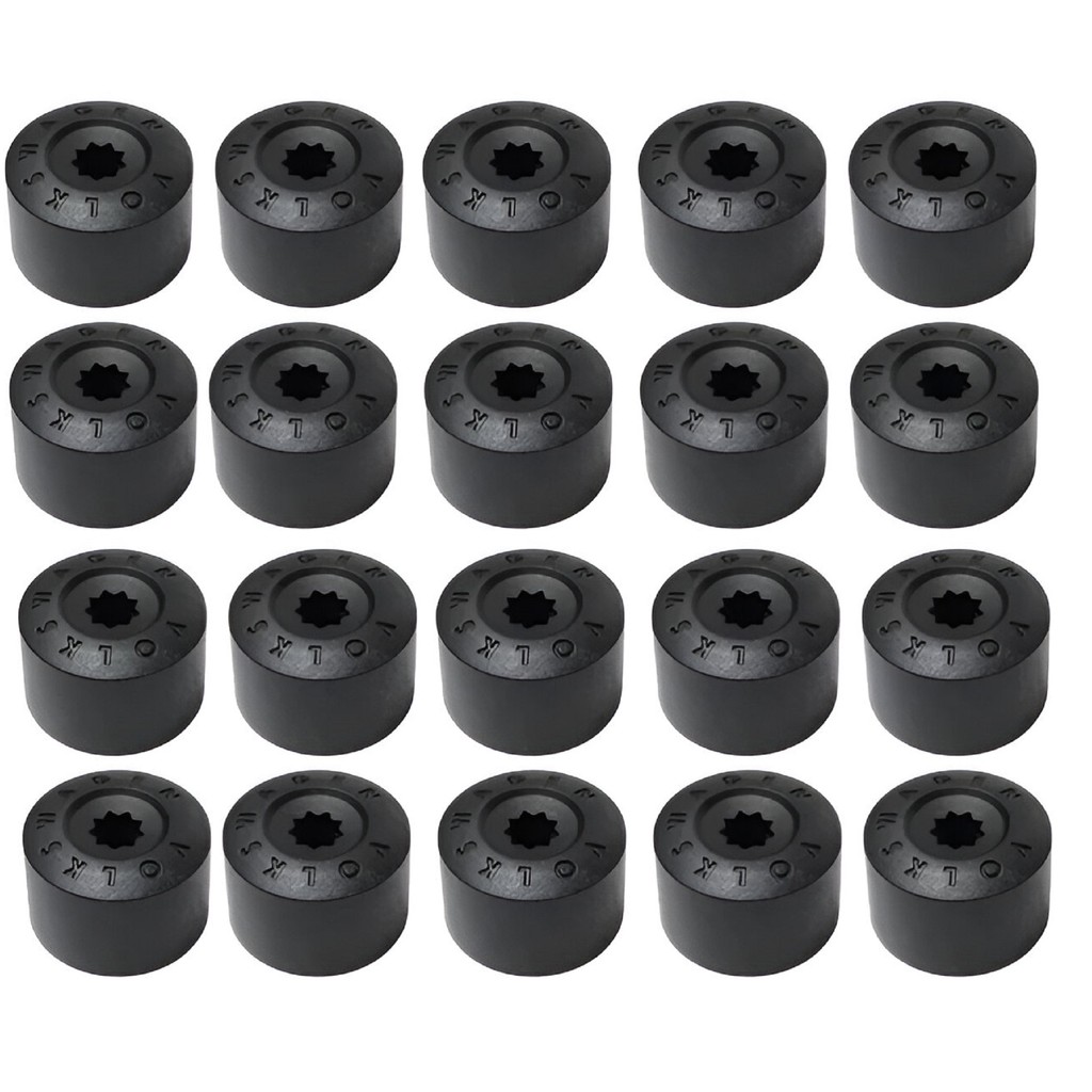 Kit 20 Capa Parafuso Roda Vw Golf Polo Bora Fox Jetta