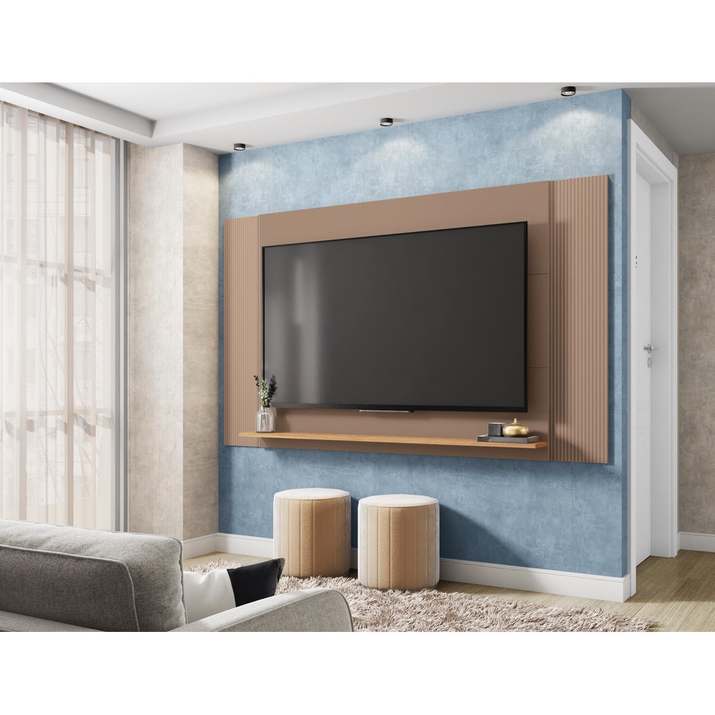 Painel Para Tv Até 65 Polegadas 3 Em 1 Jace Cinza em Oferta na Shopee