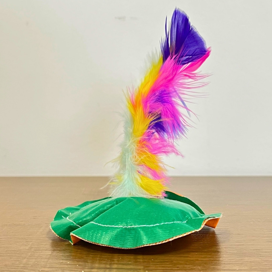 Brinquedo Peteca Colorida Com Penas - 1 unidades - Rizzo - Hobbies & Collections