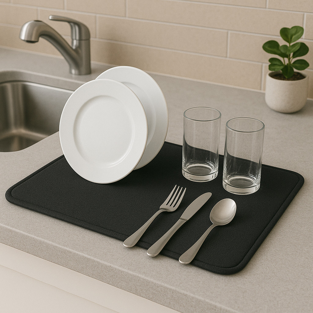 Tapete de Escorredor 70 x 35 para Louça em Microfibra Absorvente Cozinha Anti Respingo Pia em Oferta na Shopee