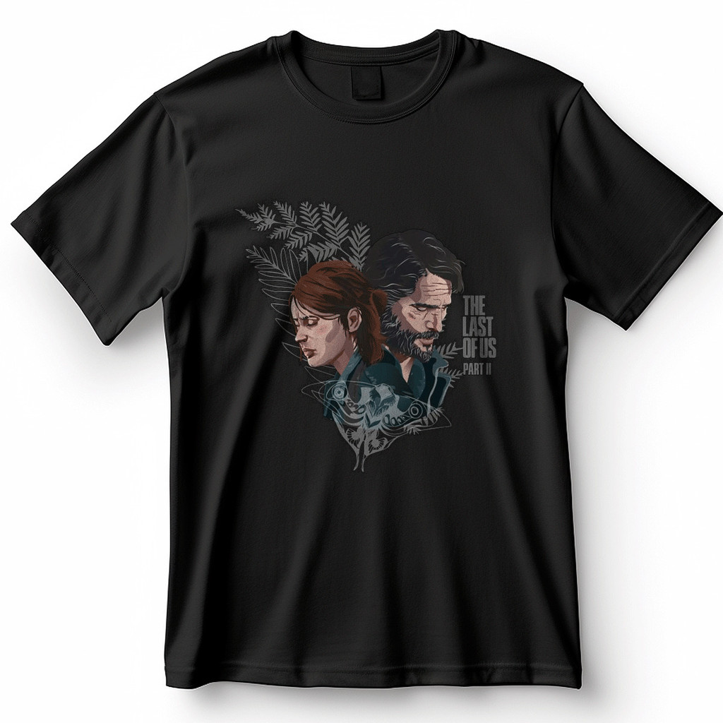 Camiseta The Last Of Us Part II Joel Ellie Retratos Blusa Camisa 100% Algodão
