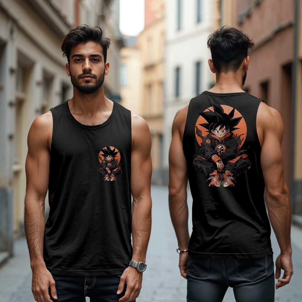 Camiseta Regata Goku Dragon Ball Z Desenho Streetwear