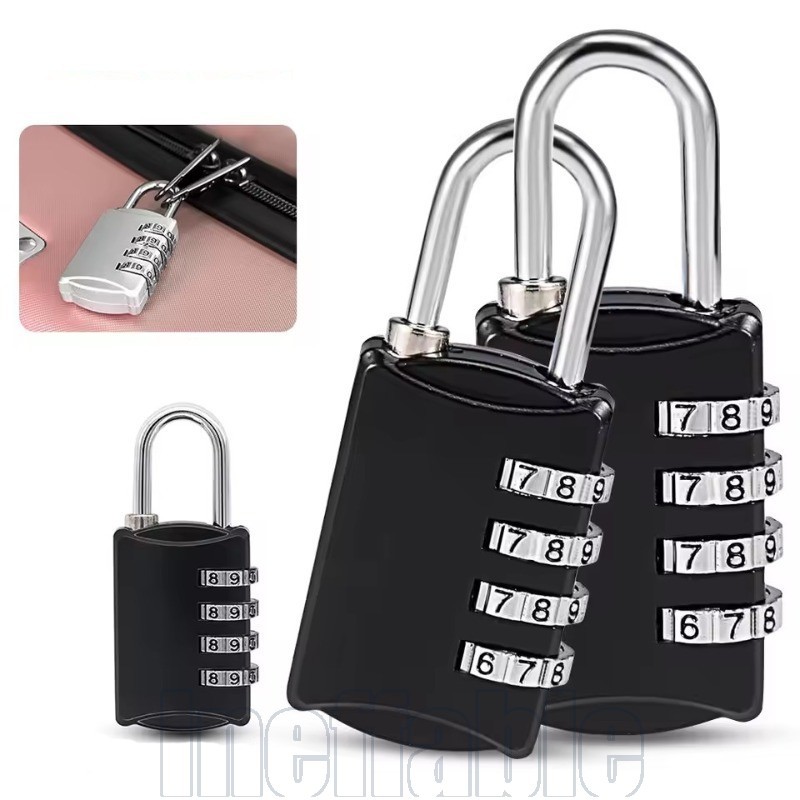 1/2/3 Unidades De Liga De Zinco Com Combinação De 3 Dígitos-Trava Senha Para Gavetas De Mala-Cadeado Mochilas De Bagagem