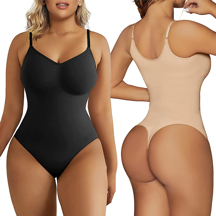 Modelador De Corpo Sem Costura Controle De Barriga Shapewear Plus Size Compressão De Cintu...