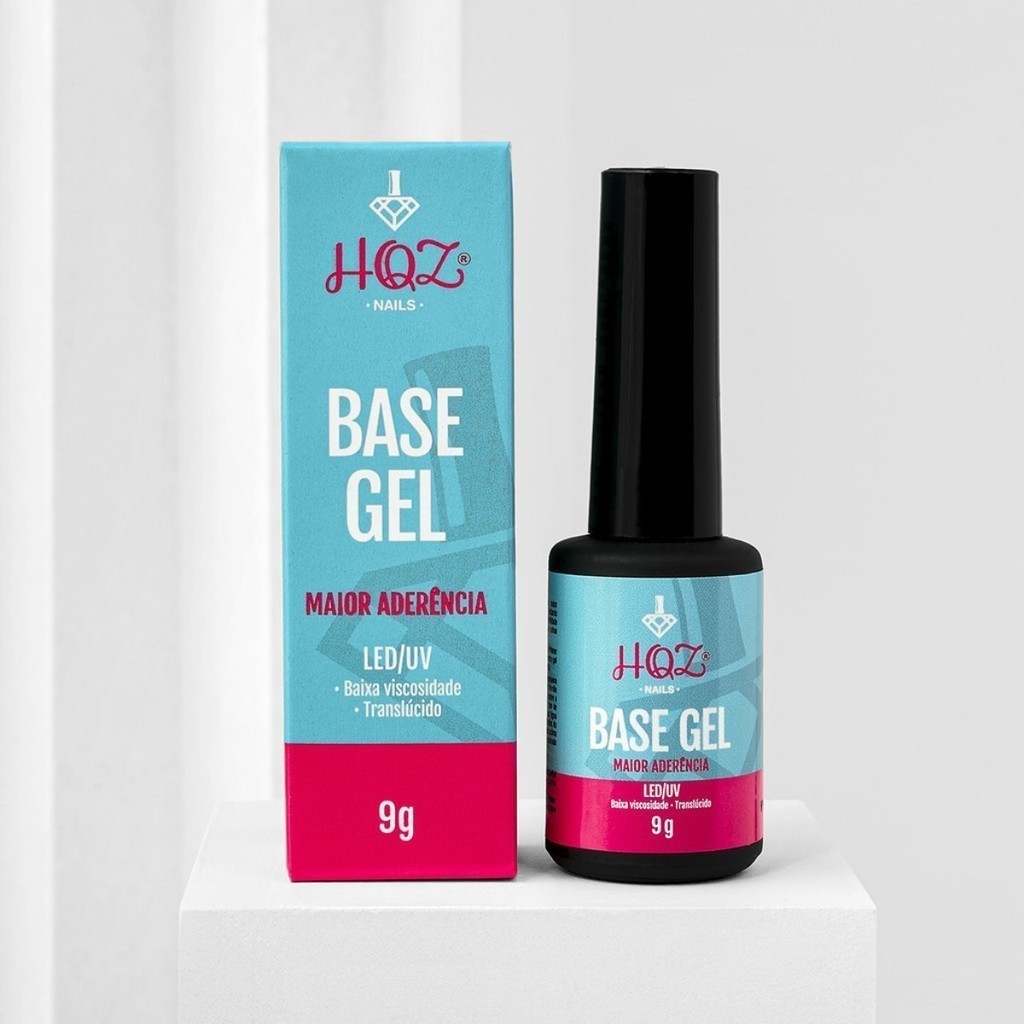 Base em Gel HQZ Nails 10ml Aderente para Alongamentos