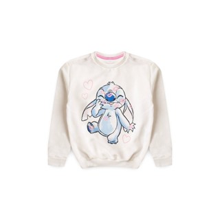 Casaco Infantil feminino Stitch Off White em Oferta na Shopee