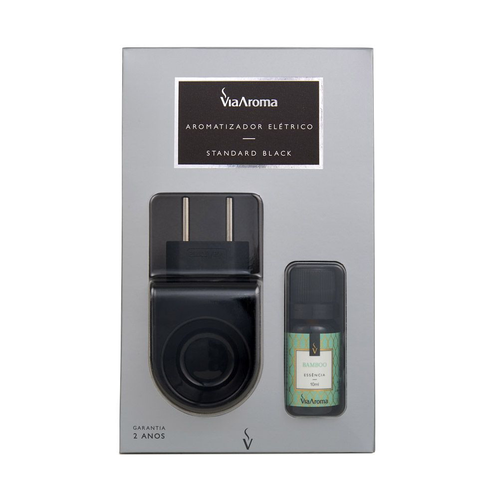 Aromatizador Standard Black com Essência Via Aroma - 10ml - Home & Living