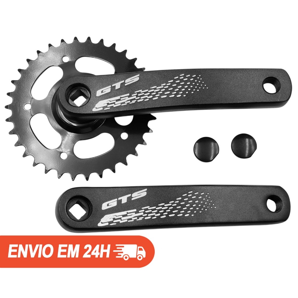 Pedivela Single GTS 34D 1 x 12v 170mm Ponta Quadrada Coroa Fixa GTS Pro 34 Dentes em Oferta na Shopee