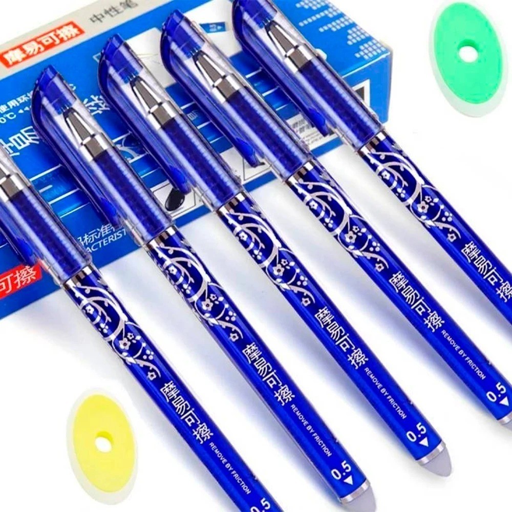 ZUI XUA Caneta Gel Recarregável Apagável De Tinta Azul Recargas Varetas De Agulha 0.5 mm Magica em Oferta na Shopee