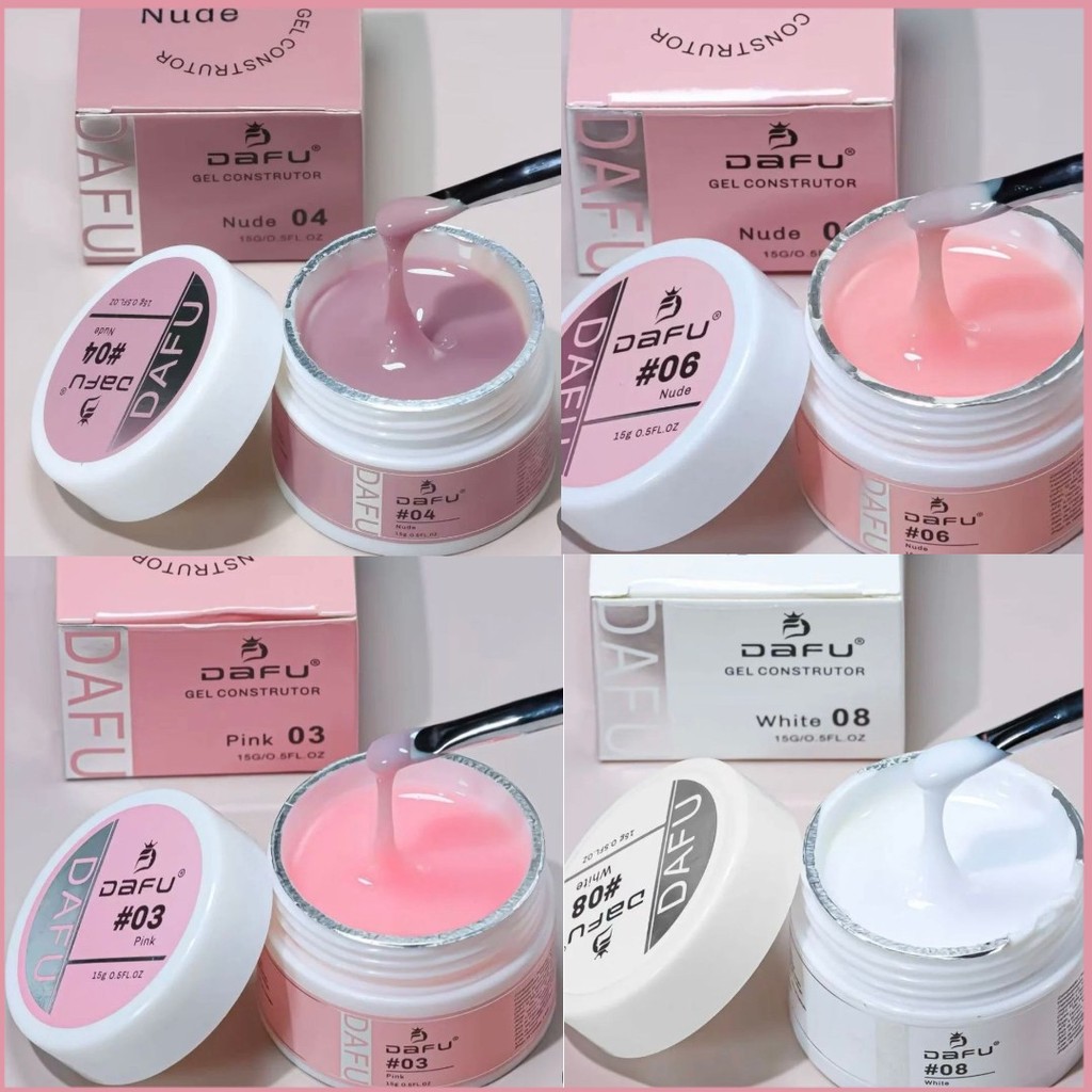 Gel Construtor Dafu 15g - Profissional - Anvisa - Alongamento Unha - Uv/led em Oferta na Shopee