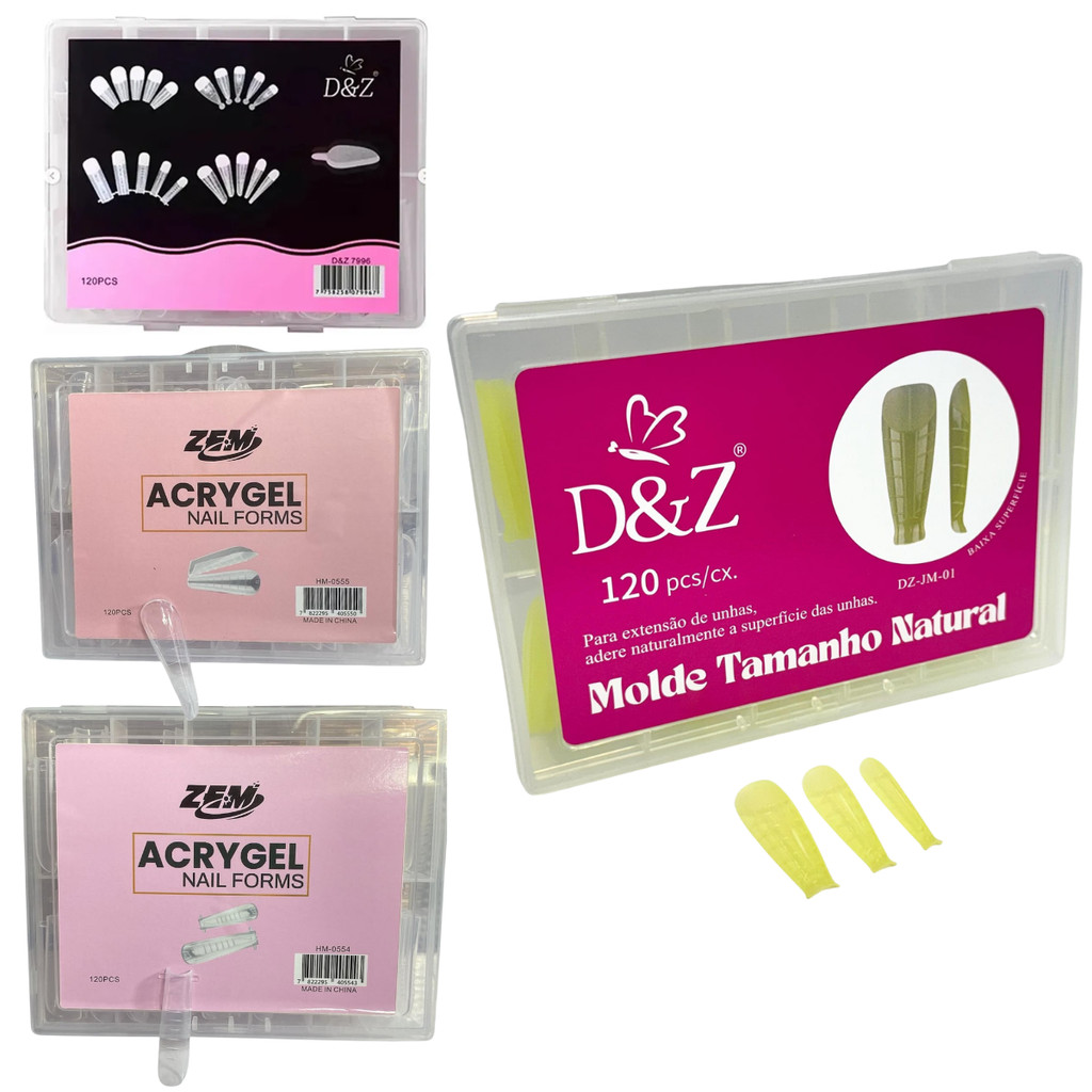 Kit 4 molde f1 Mandorla Bailarina Quadrado Molde p/ Reversa
