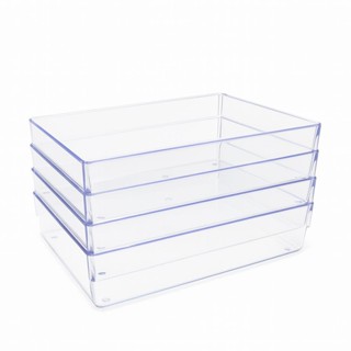 Kit 4 peças Organizadores Multiuso Modular Acrilico Grande em Oferta na Shopee