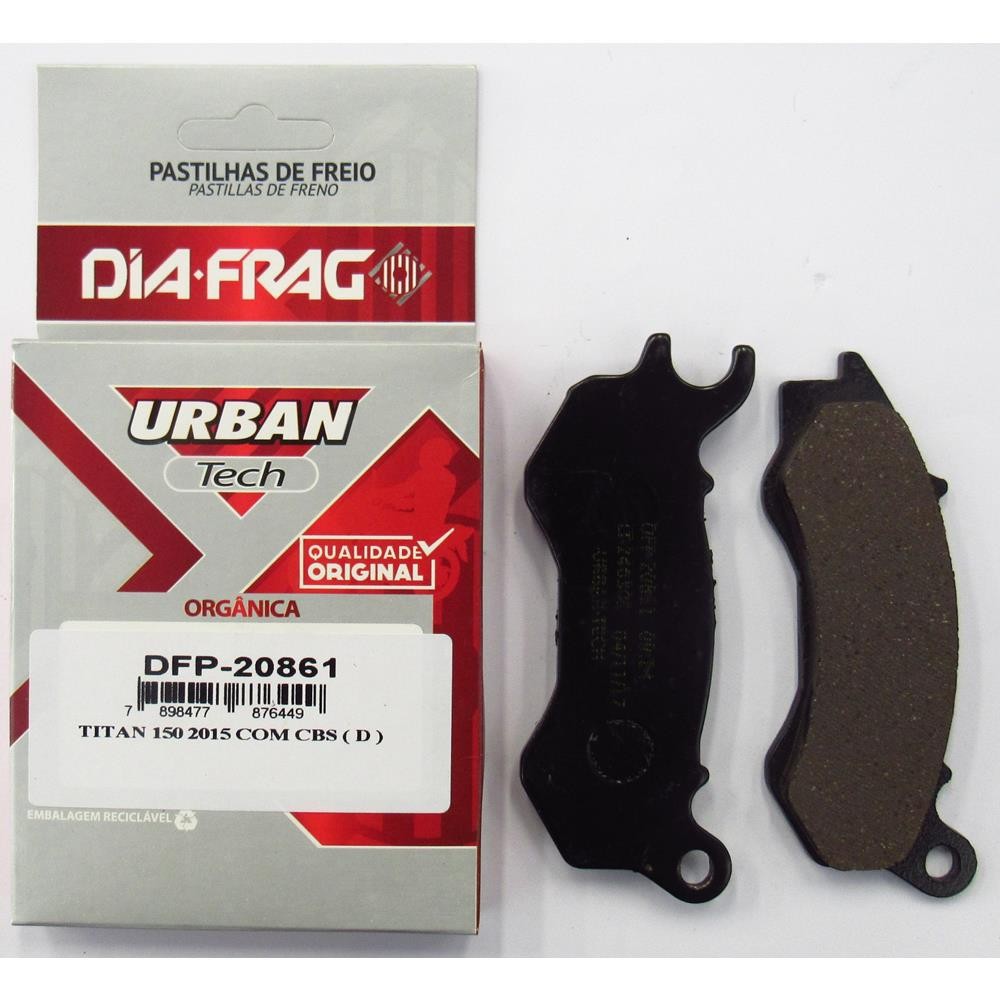 Pastilha De Freio Dianteira HONDA CG 160 CARGO FAN START TITAN – Diafrag DFP-20861 em Oferta na Shopee