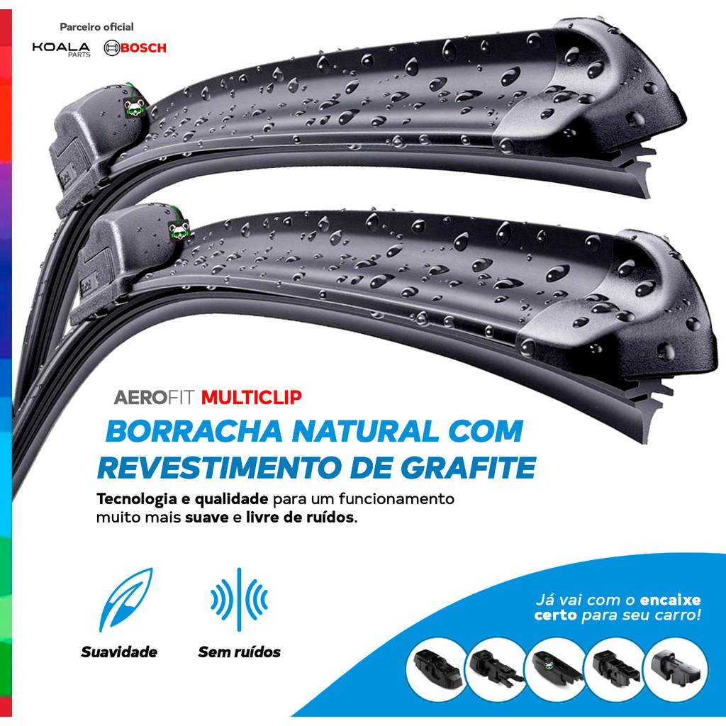 Par Palheta Limpador Parabrisa C4 Cactus 2019 2020 2021 2022 2023 2024 Bosch — imagem 2 de 2