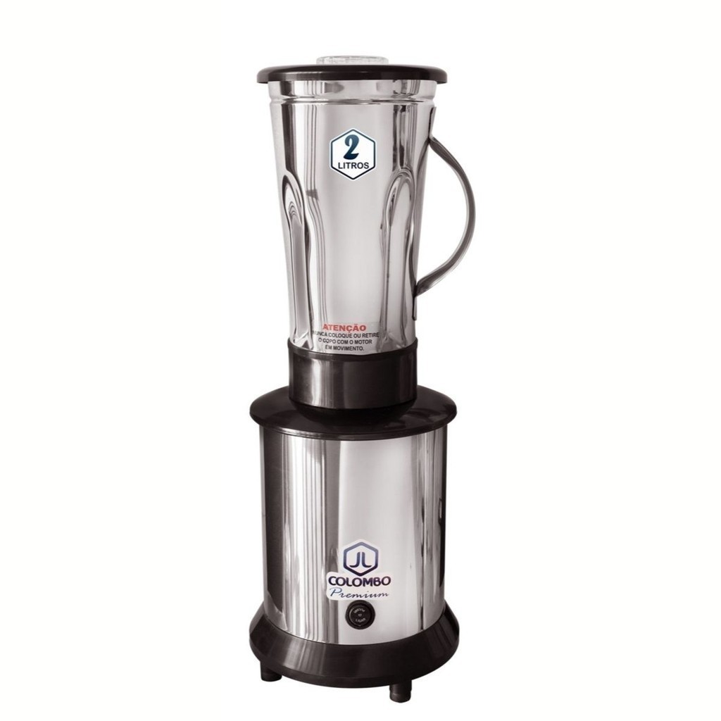 Liquidificador Industrial Inox 2L Baixa Rotação JL Colombo Bivolt Potente para Açaí JL COLOMBO