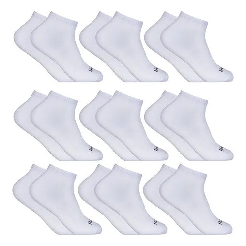 Kit 9 Pares Meias Hoahi Soquete Algodão Cano Curto Baixo Masculina Feminina Original Durabilidade em Oferta na Shopee