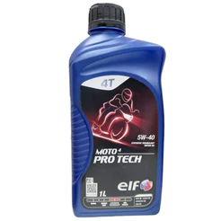 Óleo Sintético Moto 4 Pro Tech 5w40 - 4 Tempos ELF - 1L