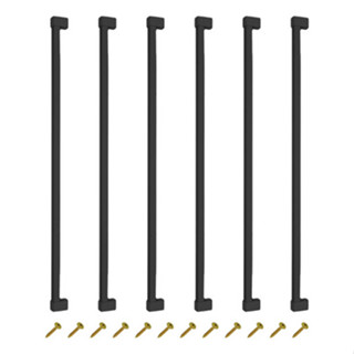 Kit 6 Puxador Stelo 704mm Alumínio Preto Móveis Guarda Roupa em Oferta na Shopee