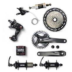 Kit Transmissão 12V GTS 1x12 1x11 C/ Corrente + Cassete GTS 11x50 + Pedivela GTS 34D + Cubo C/ Blocagem + Mov Central
