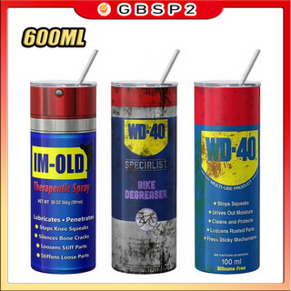 Copo Térmico Wd 40 À Prova De Vazamentos Em Aço Inoxidável 304 Copo Criativo de 600ml para Carro