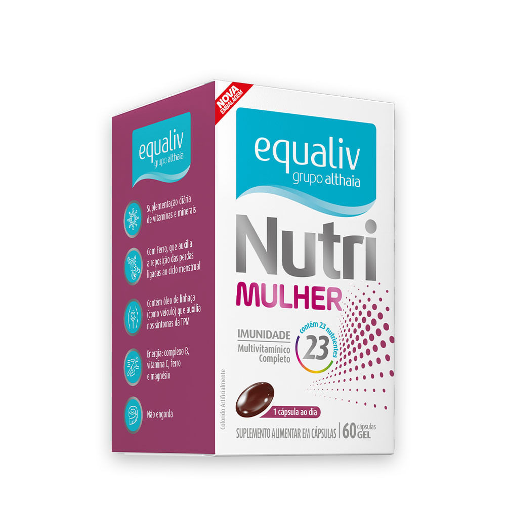Polivitamínico Nutri A A Z Mulher 60cps Equaliv