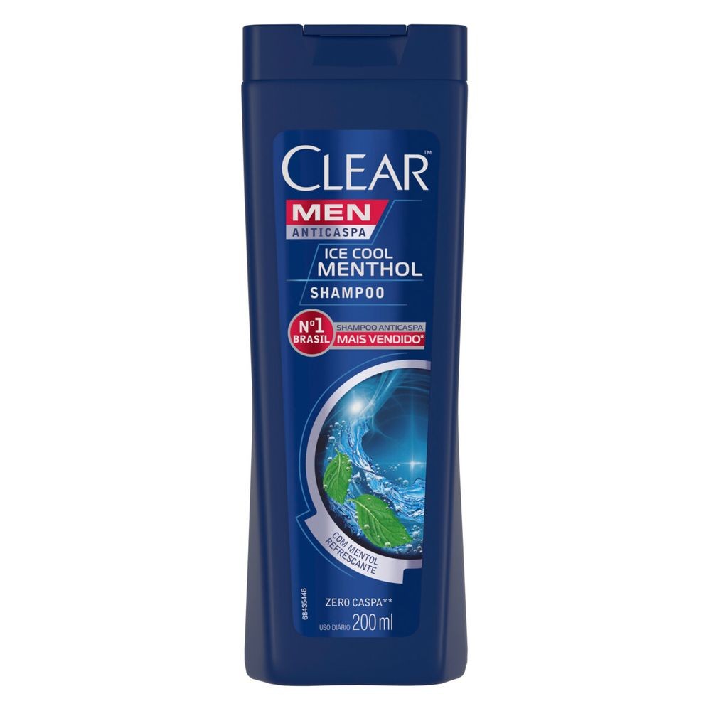 Shampoo Clear Men Ice Cool Menthol 200ml - Beauty