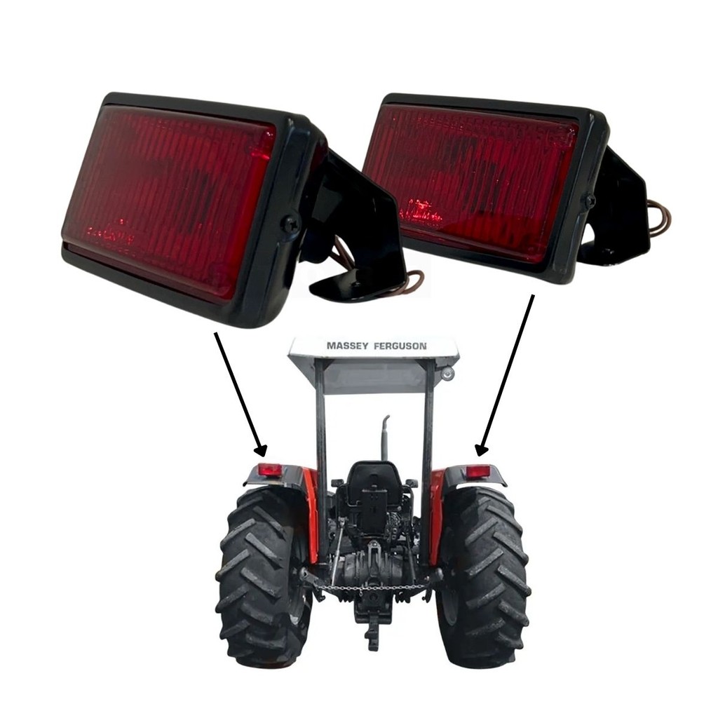 2 Lanterna Traseira Trator Massey Ferguson Linha 250 265 275 283
