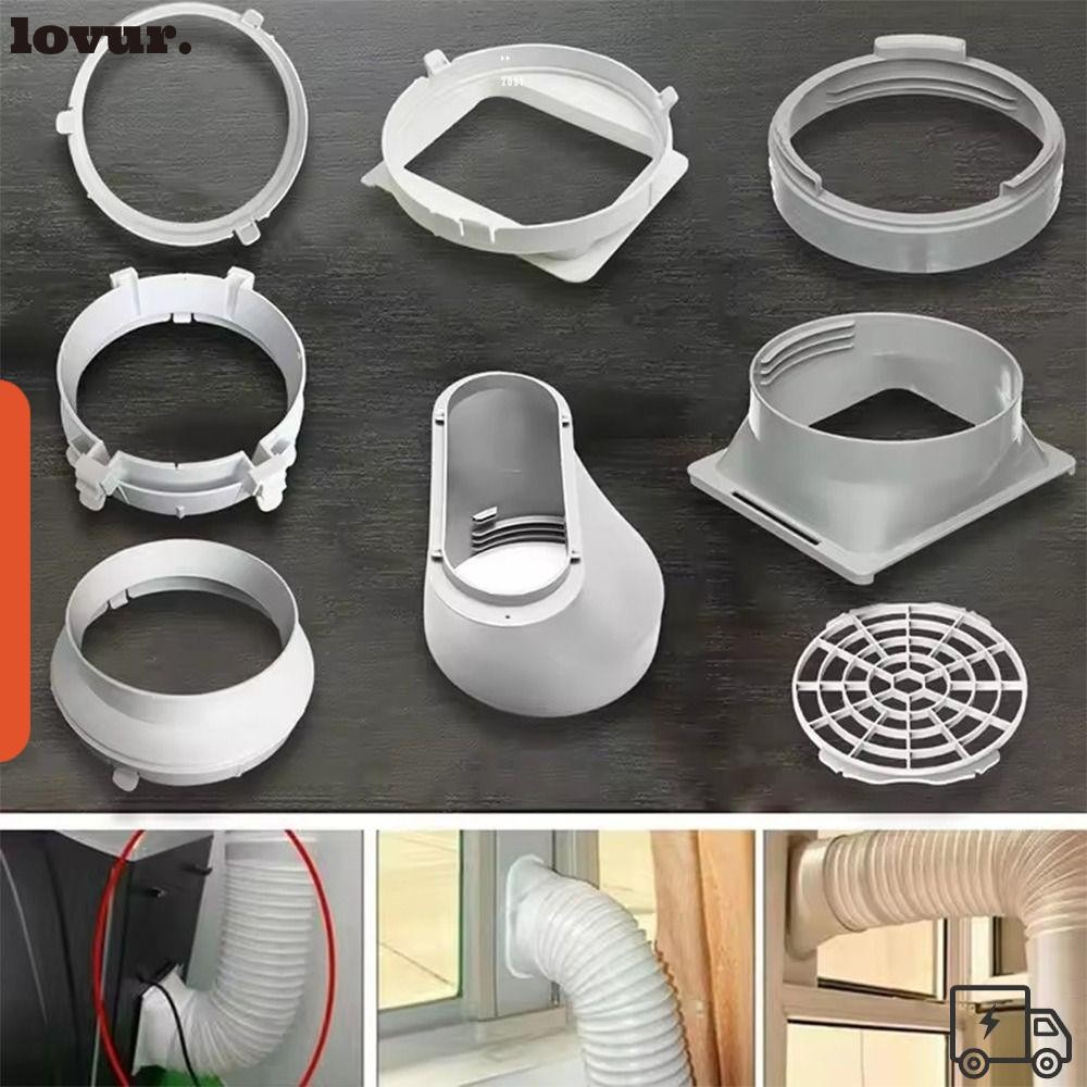 Interface De Tubo De Escape LOVUR , Conector De Mangueira De Ar Condicionado De Substituição ABS , Formato Redondo/Quadr