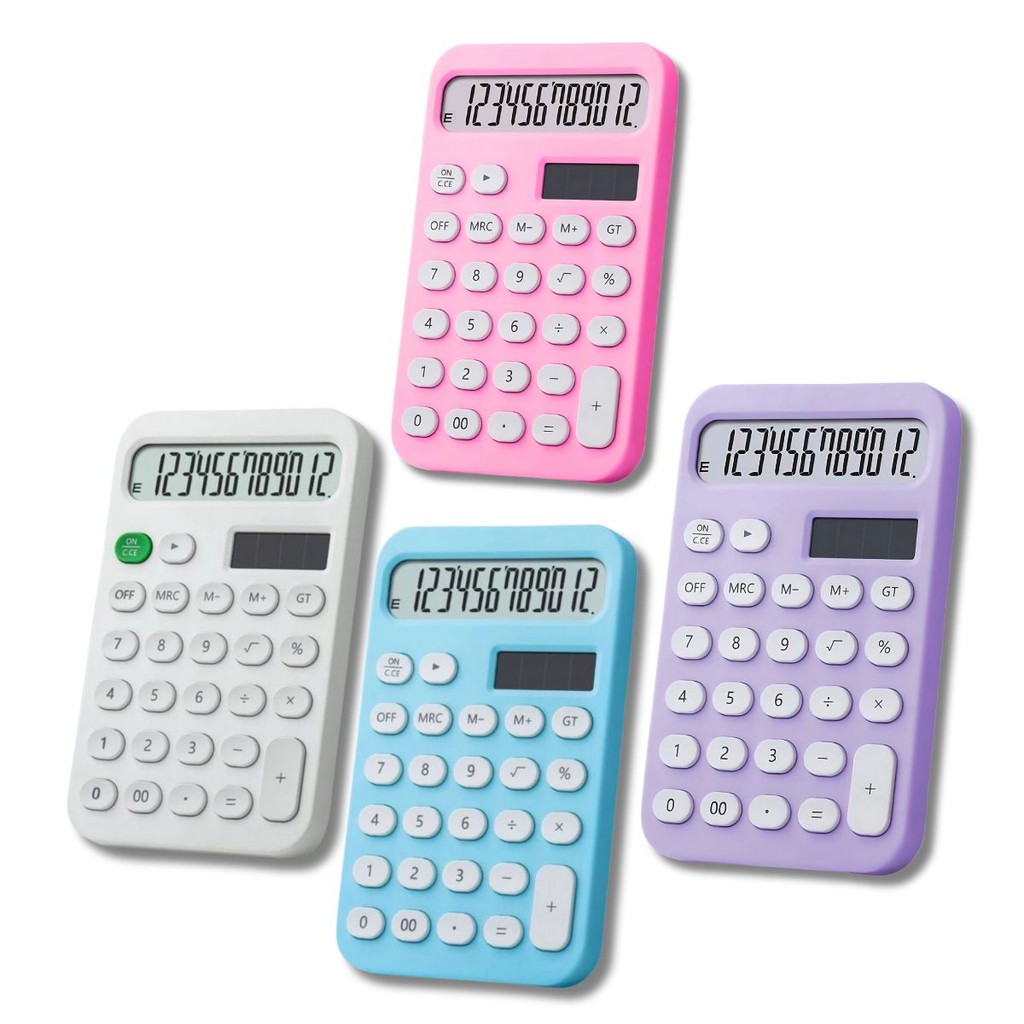 Calculadora de Mesa 12 Dígitos com Energia Solar