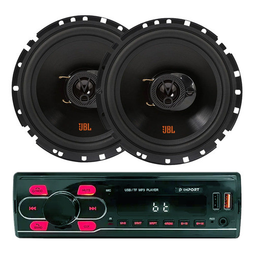 Kit 2 Alto Falantes Jbl E Radio Mp3 Bluetooth Usb Alta Qualidade Som jbl