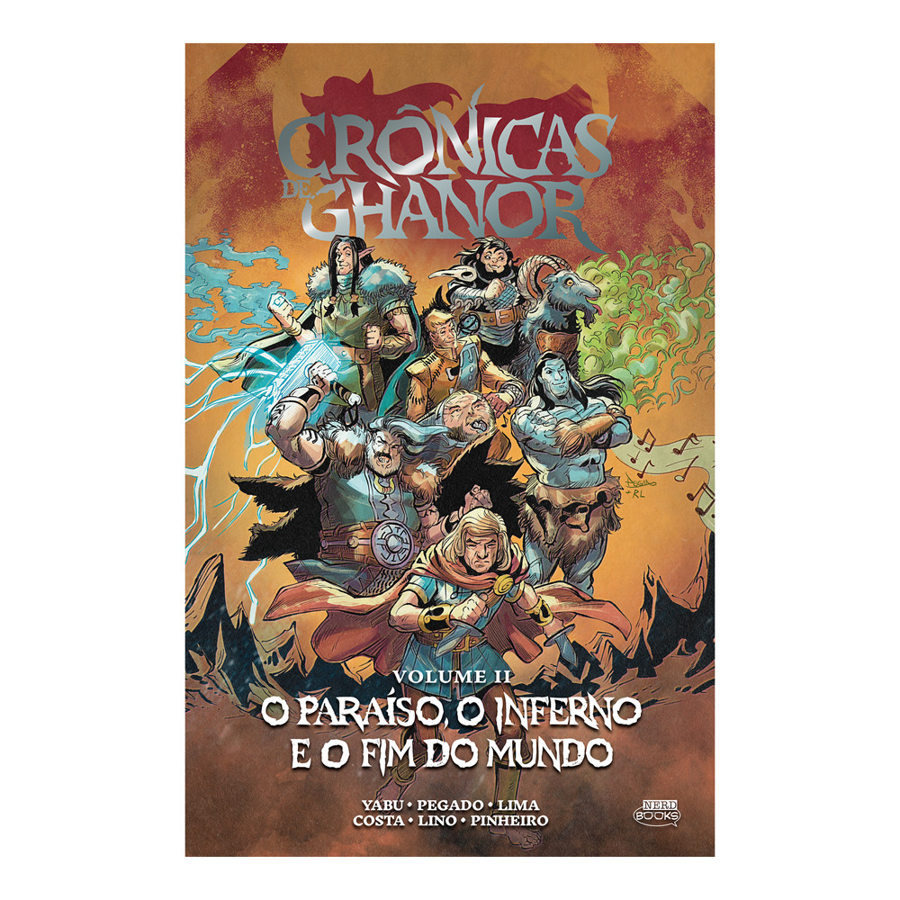 Livro - Crônicas de Ghanor Vol. 2 - O paraíso, o inferno e o fim do mundo- por Fábio Yabu - Jambô