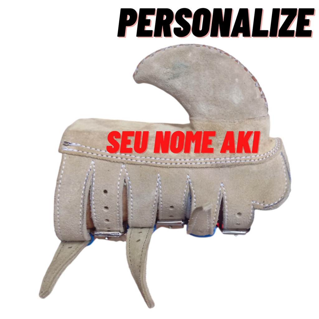 Luva 6 Atacas personalizada Reforçada para vaqueiro esporte Vaquejada
