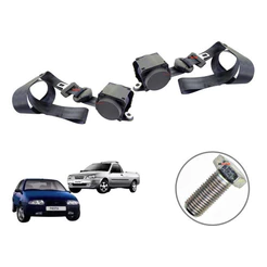 Kit 2 Cinto Segurança Retrátil Laçado Ford Courier Fiesta.