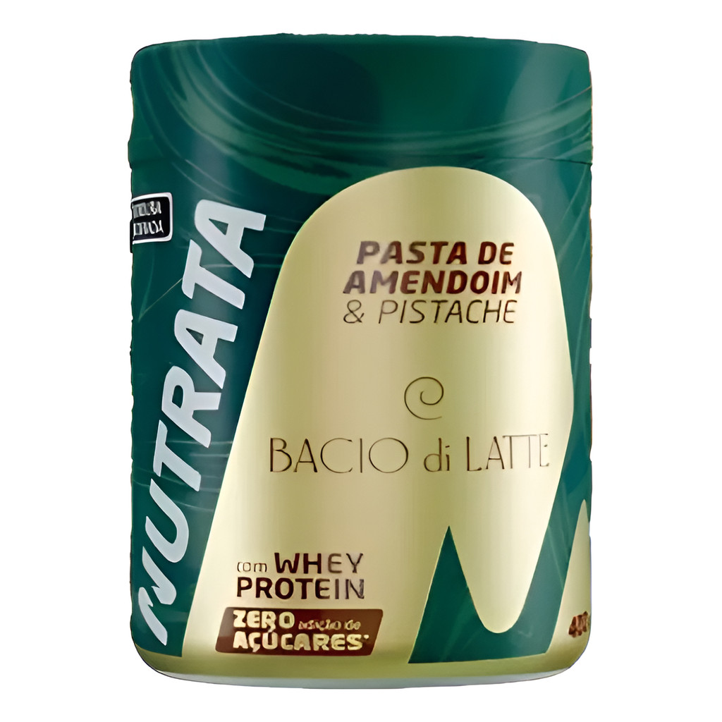 Pasta Amendo Whey 400G Pistache Bacio Di Latte - Nutrata