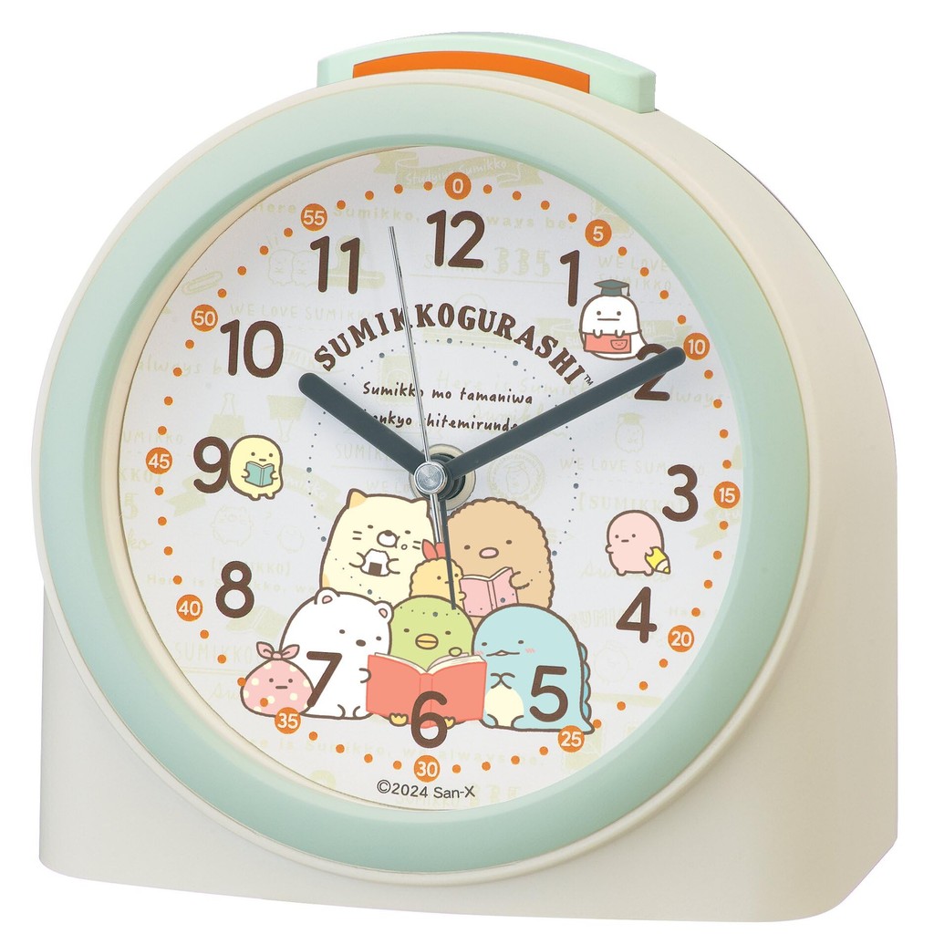 Direto do Japão Seiko Relógio De Mesa Quartzo Personagem Sumikko Gurashi Marfim 125 x 125 x CQ167C