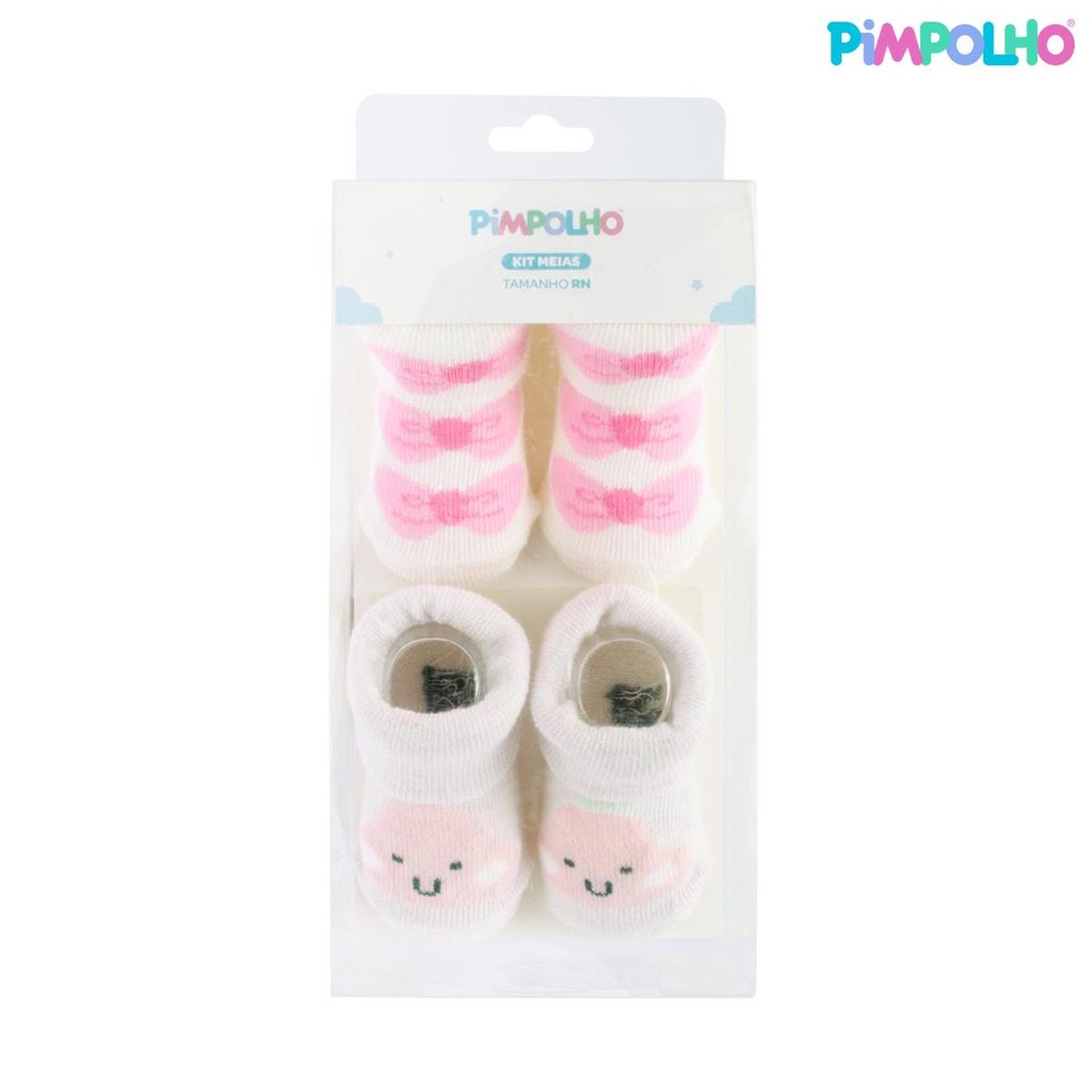 Kit Meias RN Feminino Pimpolho 2 Pares Conforto em Oferta na Shopee