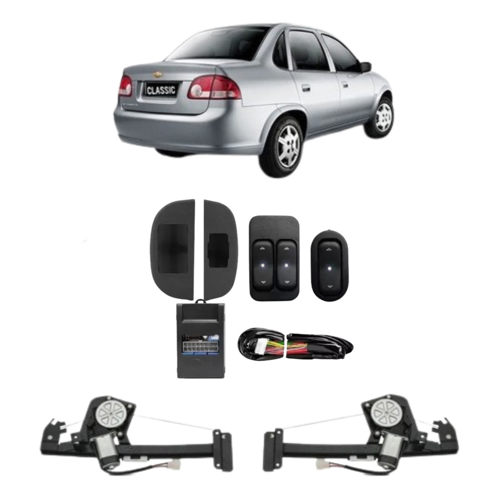 Kit Vidro Eletrico Pick-up Corsa 2 Pts Sensorizado Original