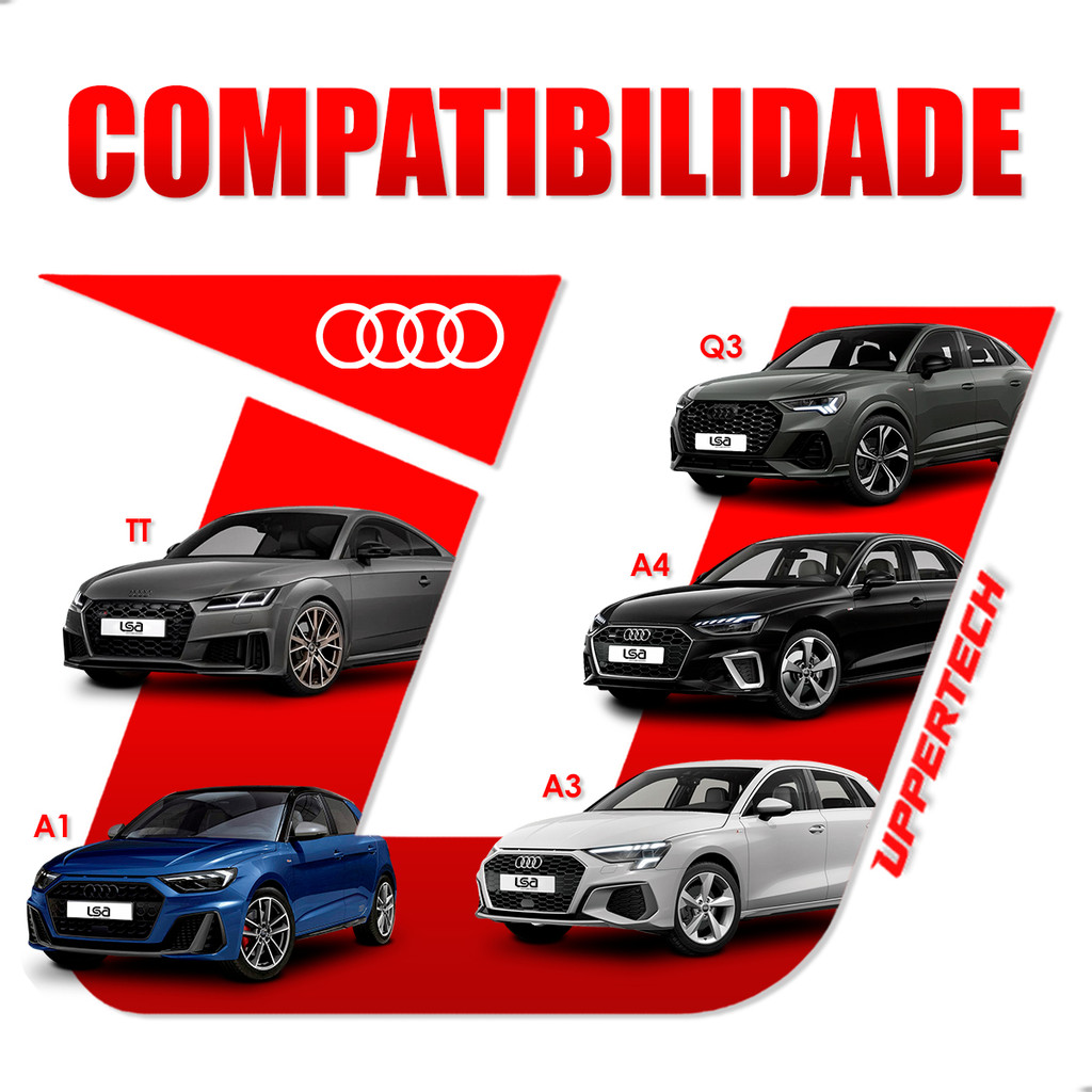Detalhes do Câmera Ré Uppertech Original com Maçaneta compatível VW Nivus Virtus T-Cross Jetta Audi A1 A3 A4 Q3 TT 12V